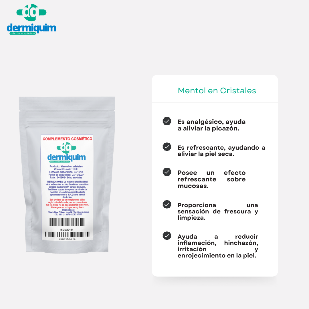 Mentol en cristales- 1 Kilo