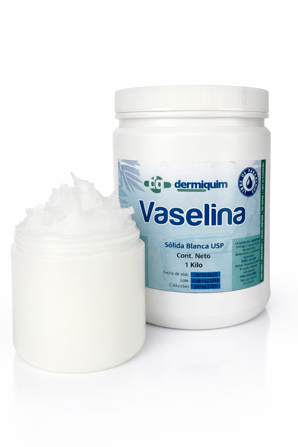 Vaselina Solida Blanca 500 gramos - Hidratación y protección para el cuidado diario de la piel