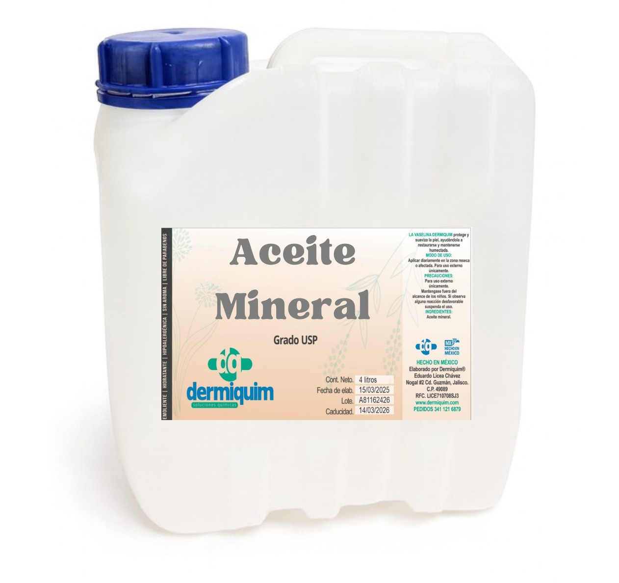 Aceite Mineral (1) Aceite Mineral - 4 Litros