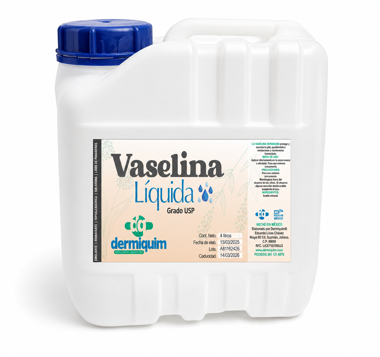 vas liquida Vaselina Liquida - 4 Litros- Envío incluido